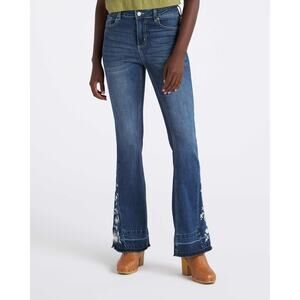 Prosperity Liliana Embroidered Bootcut Jean Indigo Size 4/27